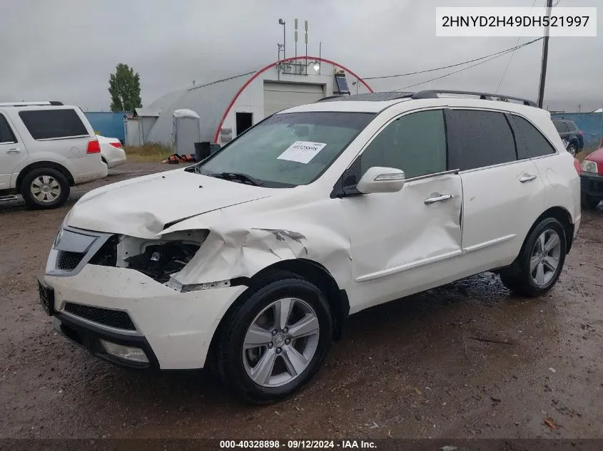 2013 Acura Mdx Technology VIN: 2HNYD2H49DH521997 Lot: 40328898