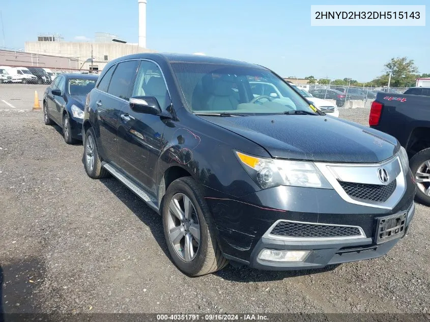 2HNYD2H32DH515143 2013 Acura Mdx Technology