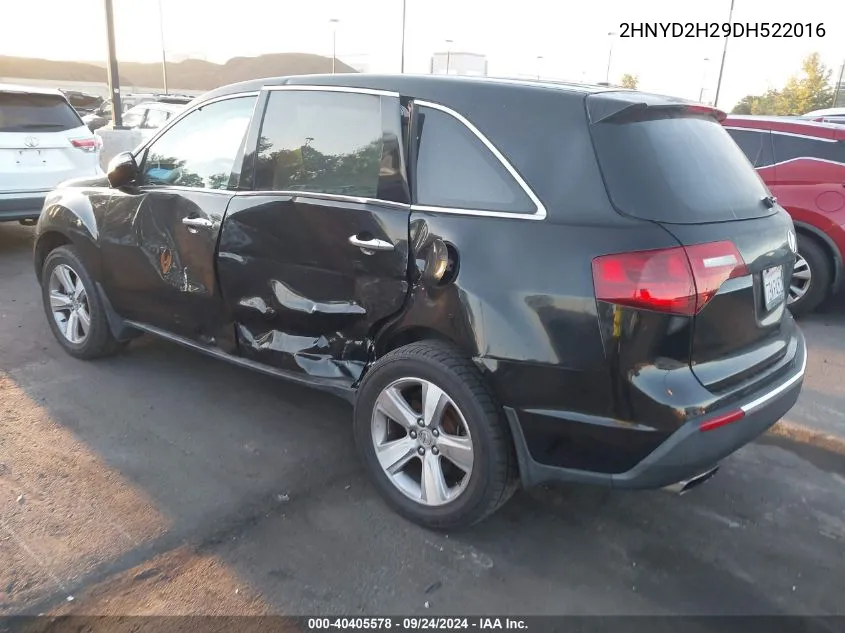 2HNYD2H29DH522016 2013 Acura Mdx