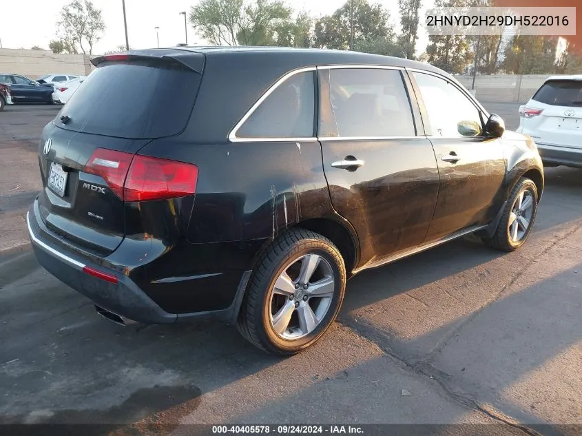 2HNYD2H29DH522016 2013 Acura Mdx