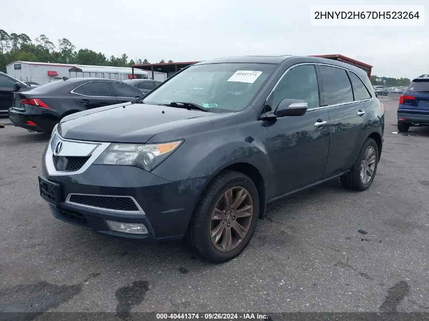 2013 Acura Mdx Advance Package VIN: 2HNYD2H67DH523264 Lot: 40441374