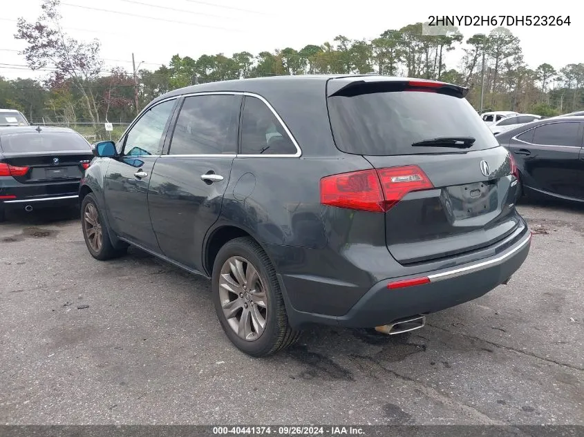 2013 Acura Mdx Advance Package VIN: 2HNYD2H67DH523264 Lot: 40441374