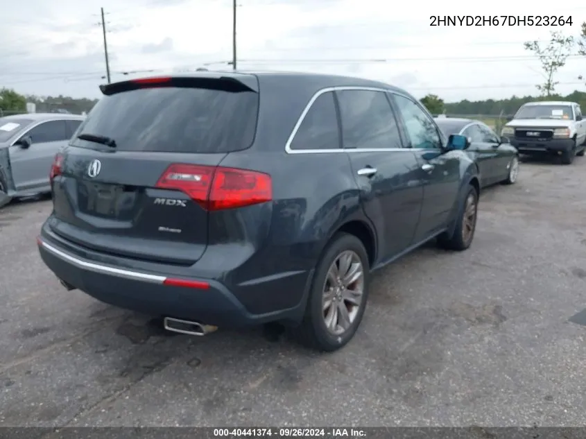 2013 Acura Mdx Advance Package VIN: 2HNYD2H67DH523264 Lot: 40441374