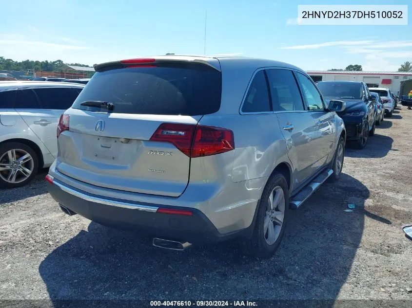 2HNYD2H37DH510052 2013 Acura Mdx Technology