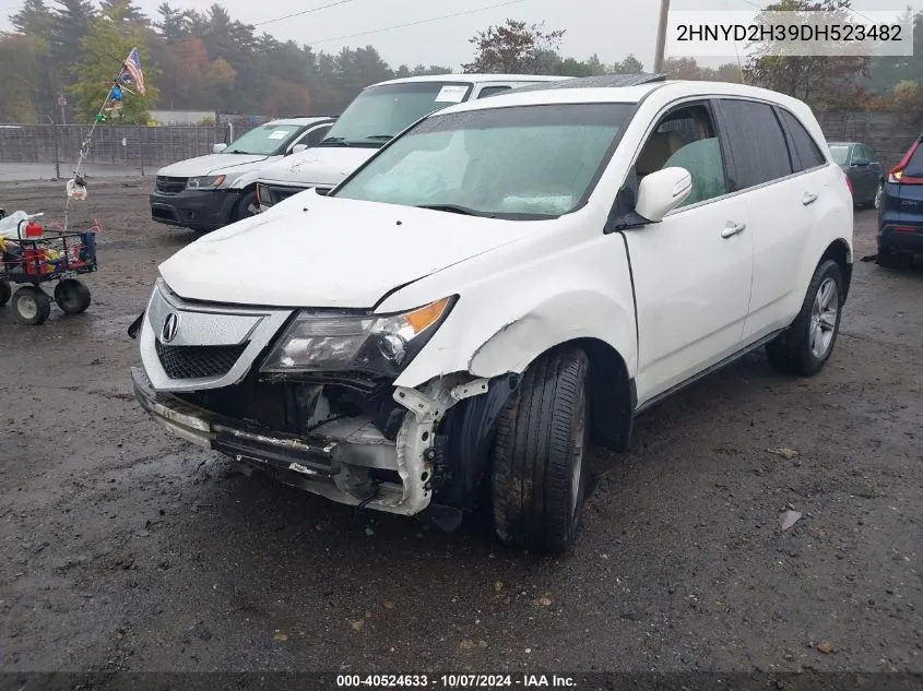 2013 Acura Mdx Technology Package VIN: 2HNYD2H39DH523482 Lot: 40524633