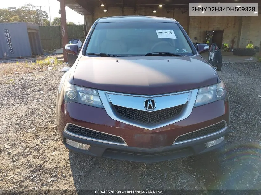 2013 Acura Mdx Technology Package VIN: 2HNYD2H34DH509828 Lot: 40570399