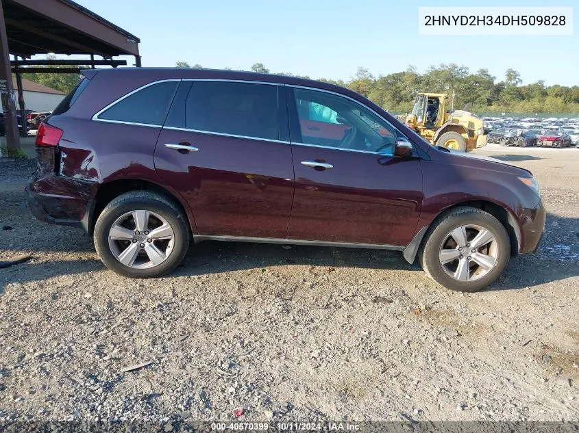 2013 Acura Mdx Technology Package VIN: 2HNYD2H34DH509828 Lot: 40570399