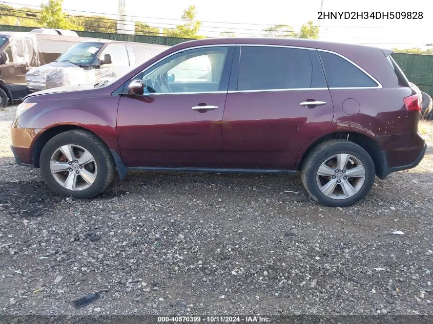 2013 Acura Mdx Technology Package VIN: 2HNYD2H34DH509828 Lot: 40570399