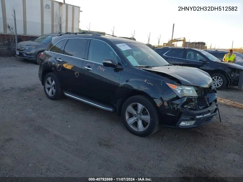 2013 Acura Mdx Technology Package VIN: 2HNYD2H32DH512582 Lot: 40792869