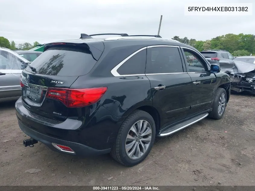 5FRYD4H4XEB031382 2014 Acura Mdx Technology Package