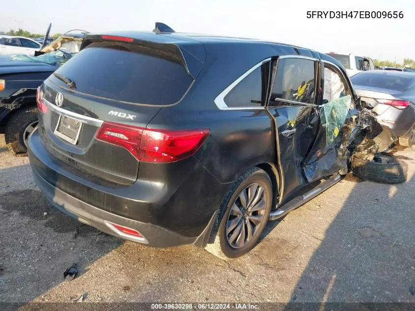 2014 Acura Mdx Technology Package VIN: 5FRYD3H47EB009656 Lot: 39630298