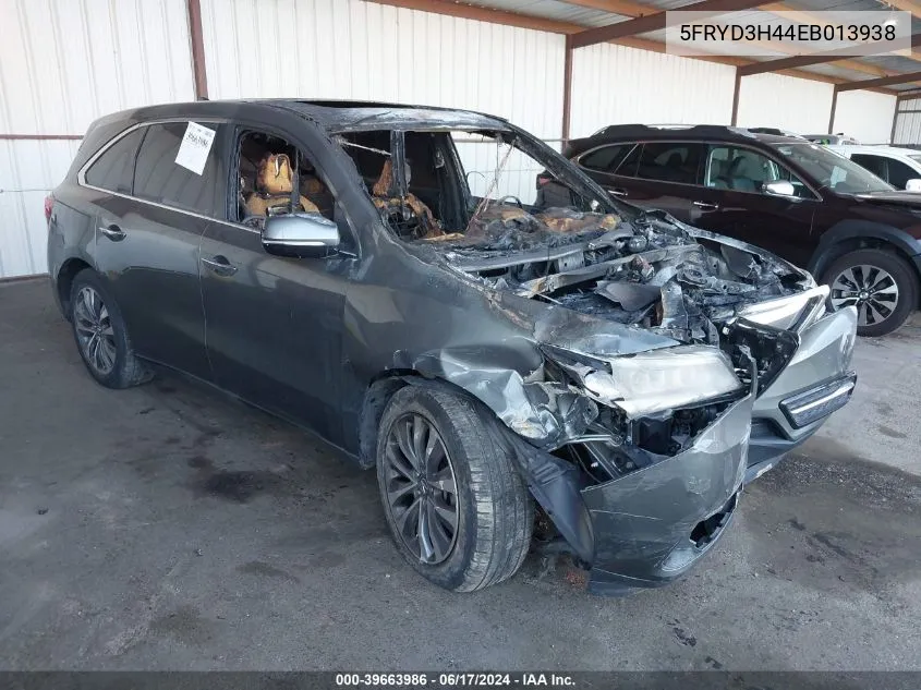 5FRYD3H44EB013938 2014 Acura Mdx Technology Package