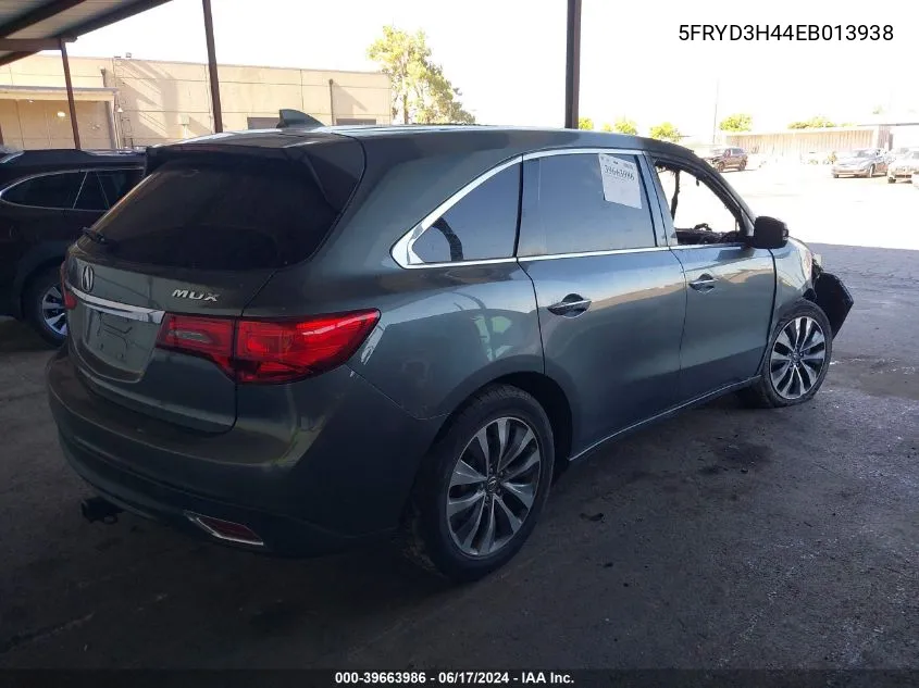 5FRYD3H44EB013938 2014 Acura Mdx Technology Package