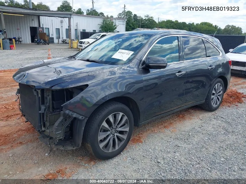 5FRYD3H48EB019323 2014 Acura Mdx Technology Package