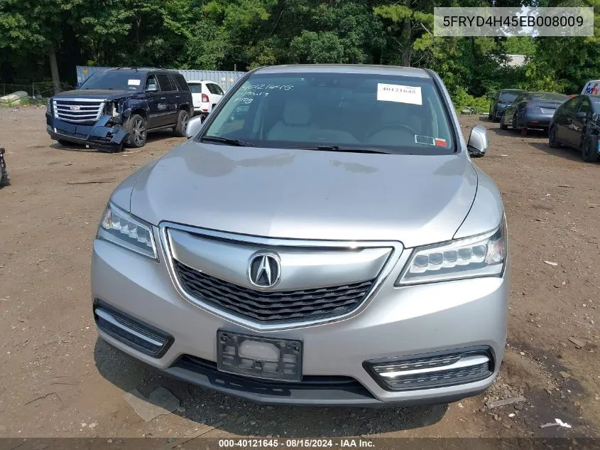 5FRYD4H45EB008009 2014 Acura Mdx Technology Package