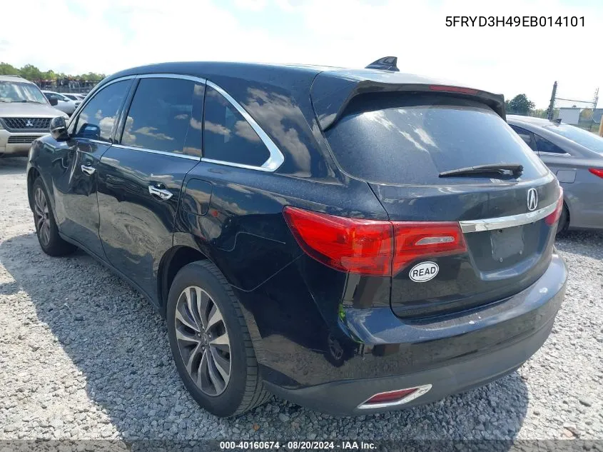 5FRYD3H49EB014101 2014 Acura Mdx Technology Package