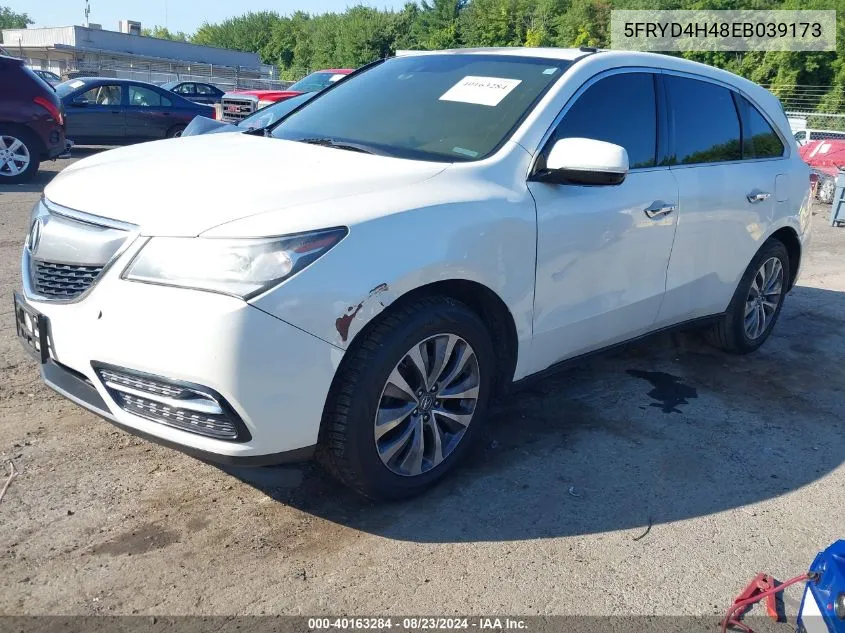 5FRYD4H48EB039173 2014 Acura Mdx Technology Package