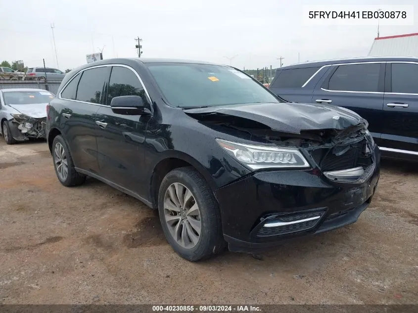 5FRYD4H41EB030878 2014 Acura Mdx Technology Package