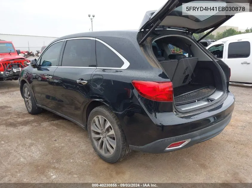 5FRYD4H41EB030878 2014 Acura Mdx Technology Package