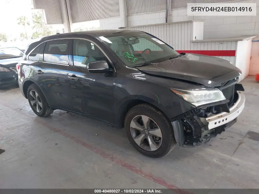 5FRYD4H24EB014916 2014 Acura Mdx