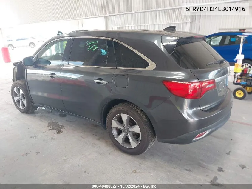 5FRYD4H24EB014916 2014 Acura Mdx