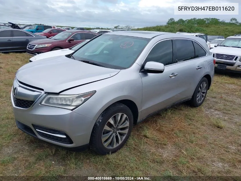 5FRYD3H47EB011620 2014 Acura Mdx Technology Package