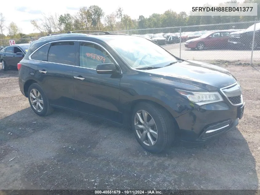 2014 Acura Mdx Advance Pkg W/Entertainment Pkg VIN: 5FRYD4H88EB041377 Lot: 40551679