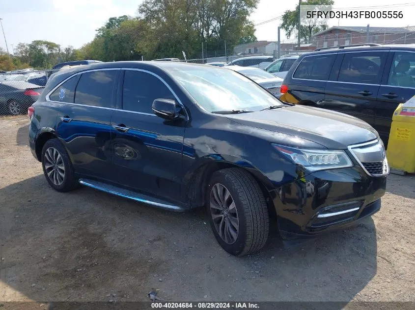 5FRYD3H43FB005556 2015 Acura Mdx Technology Package