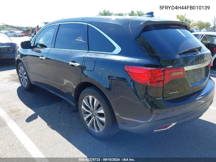 5FRYD4H44FB010139 2015 Acura Mdx Technology Package