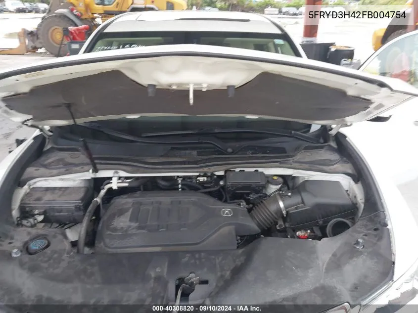 5FRYD3H42FB004754 2015 Acura Mdx Technology