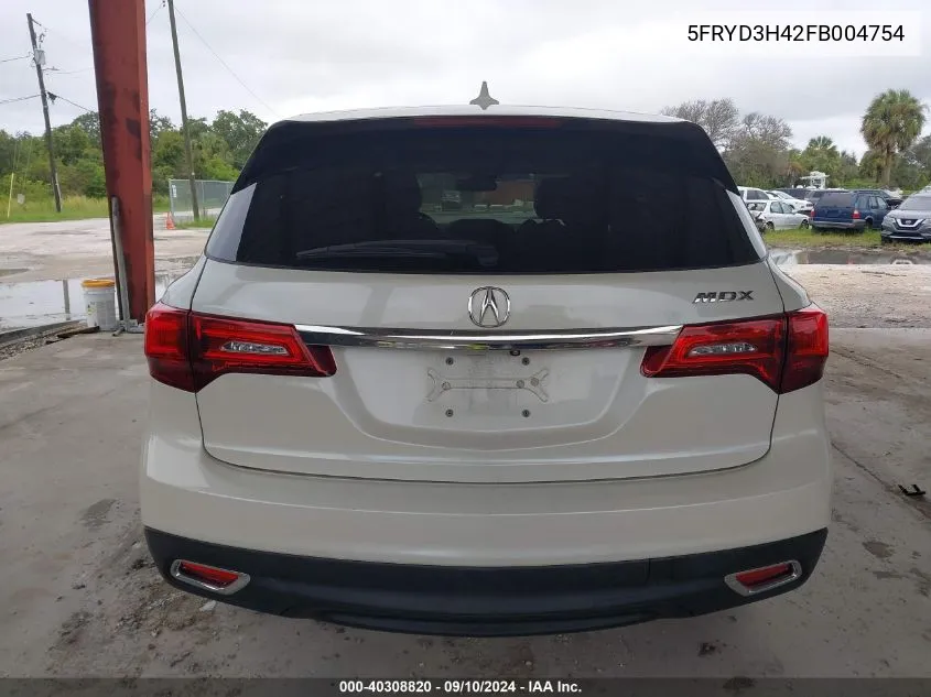 5FRYD3H42FB004754 2015 Acura Mdx Technology