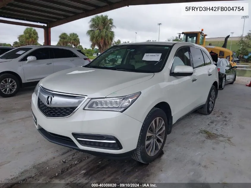 5FRYD3H42FB004754 2015 Acura Mdx Technology