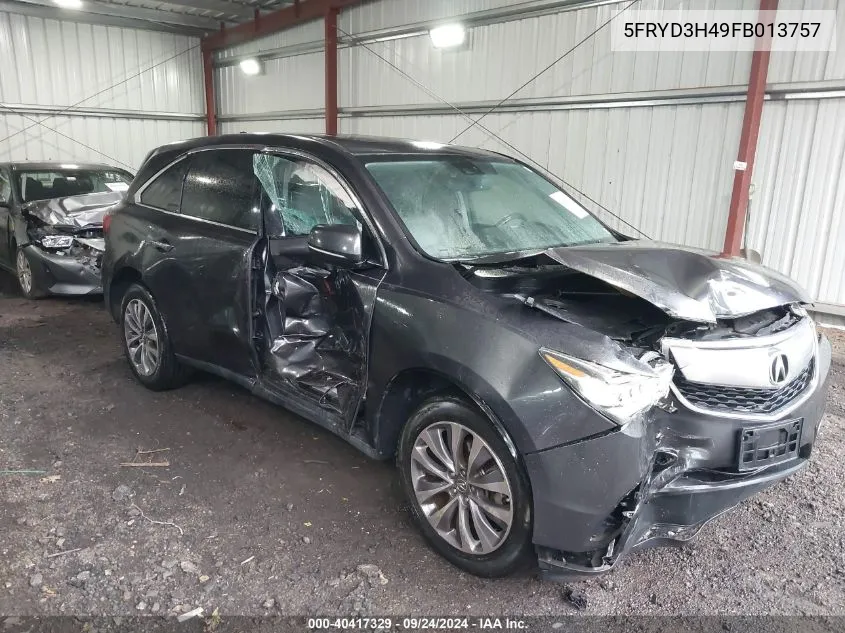 5FRYD3H49FB013757 2015 Acura Mdx Technology Package