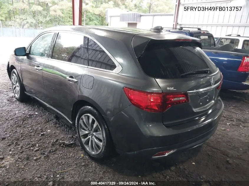 5FRYD3H49FB013757 2015 Acura Mdx Technology Package