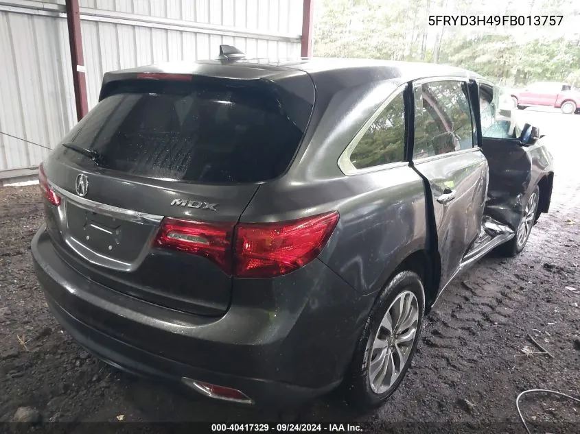 5FRYD3H49FB013757 2015 Acura Mdx Technology Package