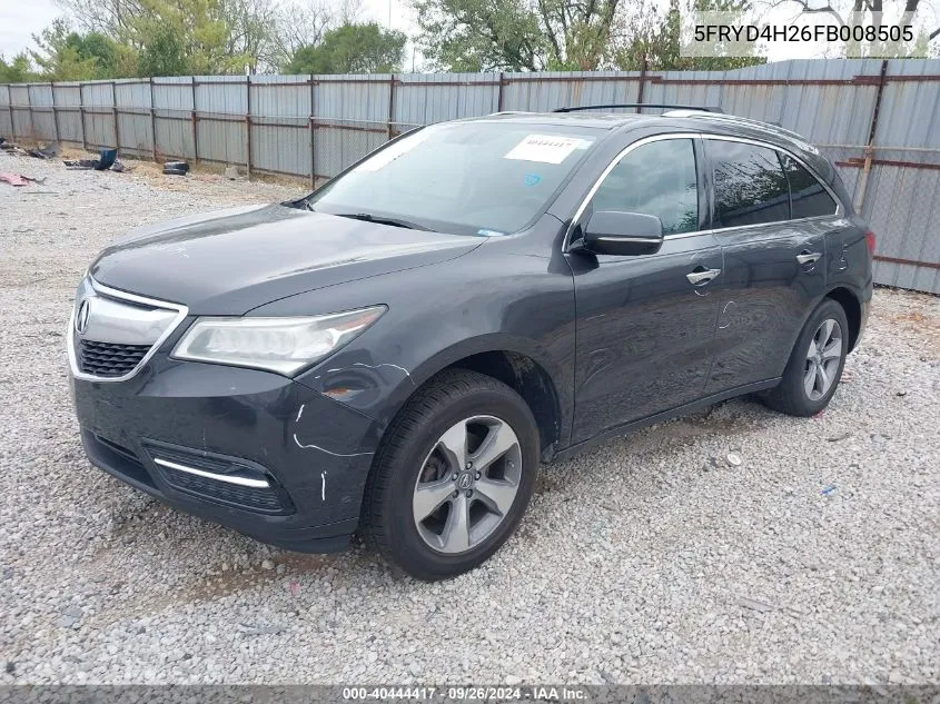 5FRYD4H26FB008505 2015 Acura Mdx