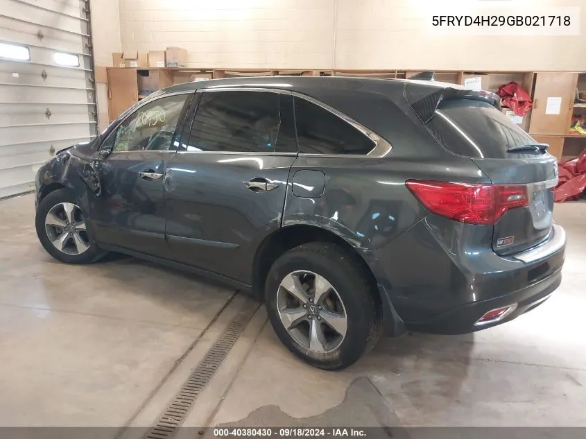 5FRYD4H29GB021718 2016 Acura Mdx