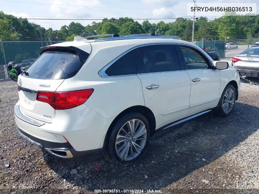 2017 Acura Mdx Technology Package VIN: 5FRYD4H56HB036513 Lot: 39795751