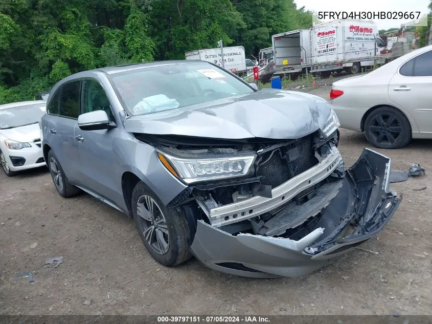 5FRYD4H30HB029667 2017 Acura Mdx