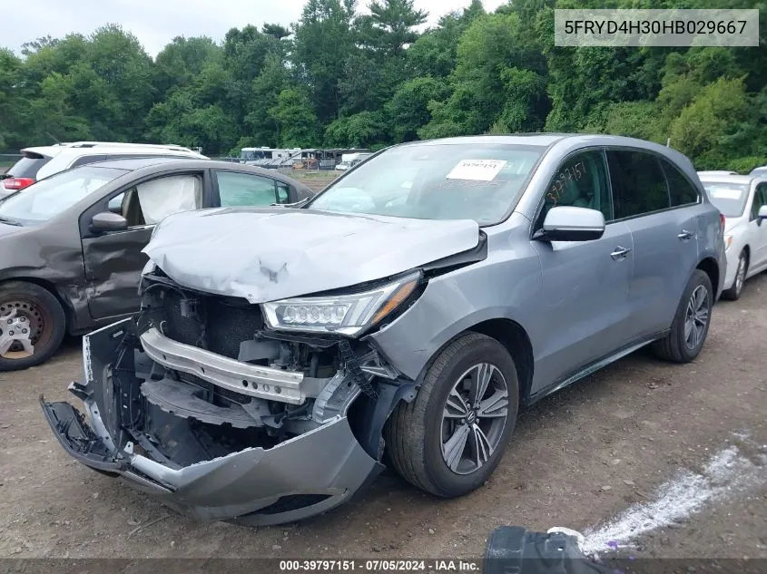 5FRYD4H30HB029667 2017 Acura Mdx