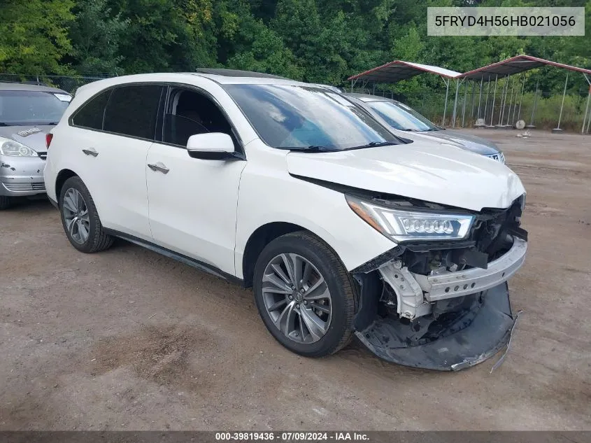 5FRYD4H56HB021056 2017 Acura Mdx Technology Package