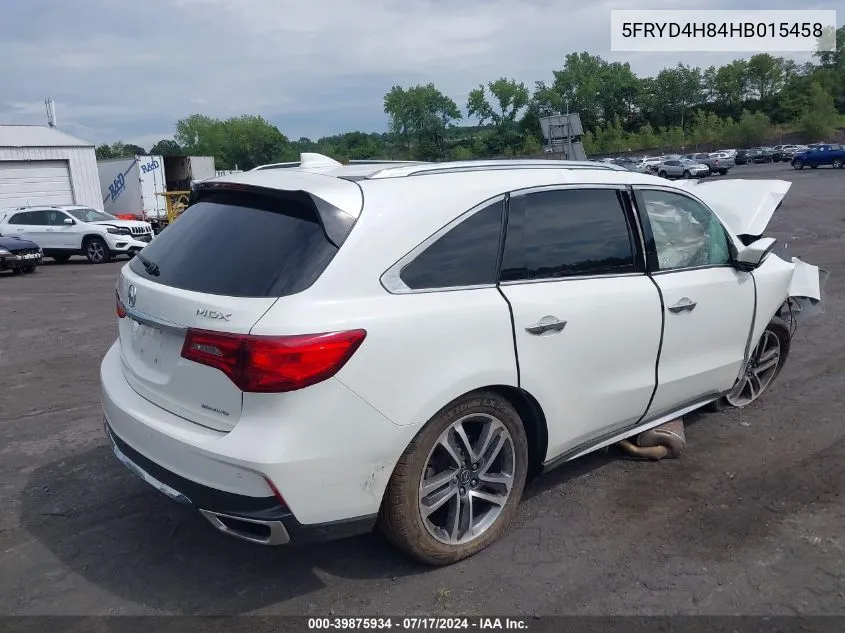 5FRYD4H84HB015458 2017 Acura Mdx Advance Package