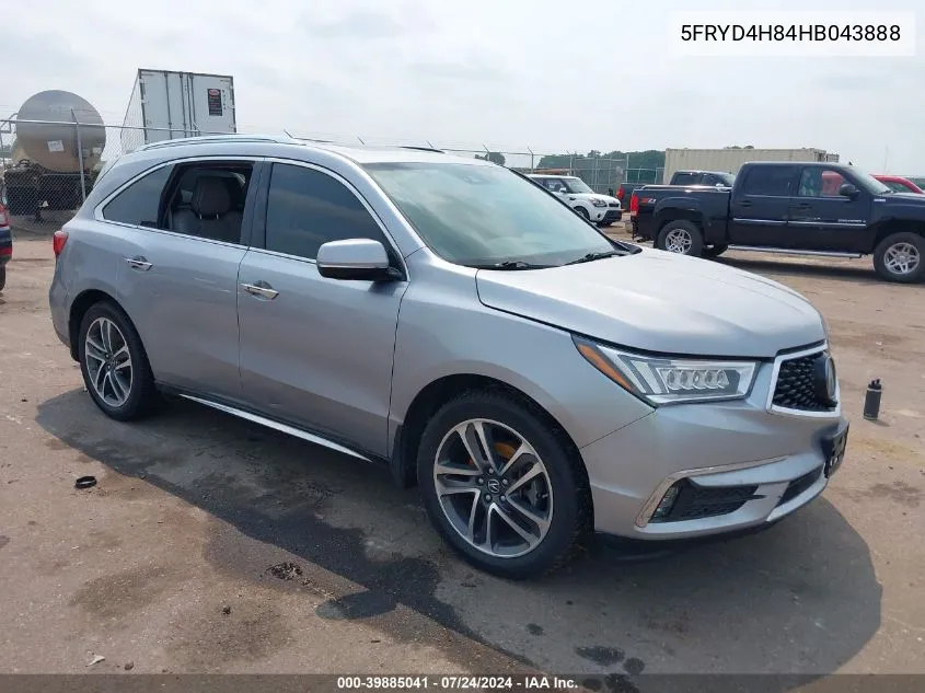 5FRYD4H84HB043888 2017 Acura Mdx Advance Package