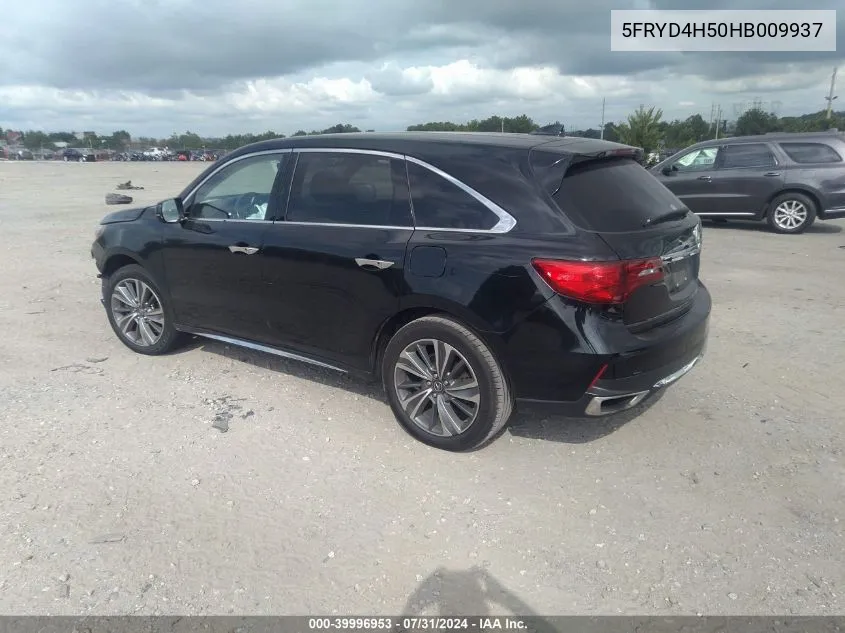 5FRYD4H50HB009937 2017 Acura Mdx Technology Package