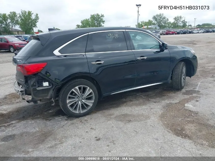 5FRYD4H51HB031073 2017 Acura Mdx Technology