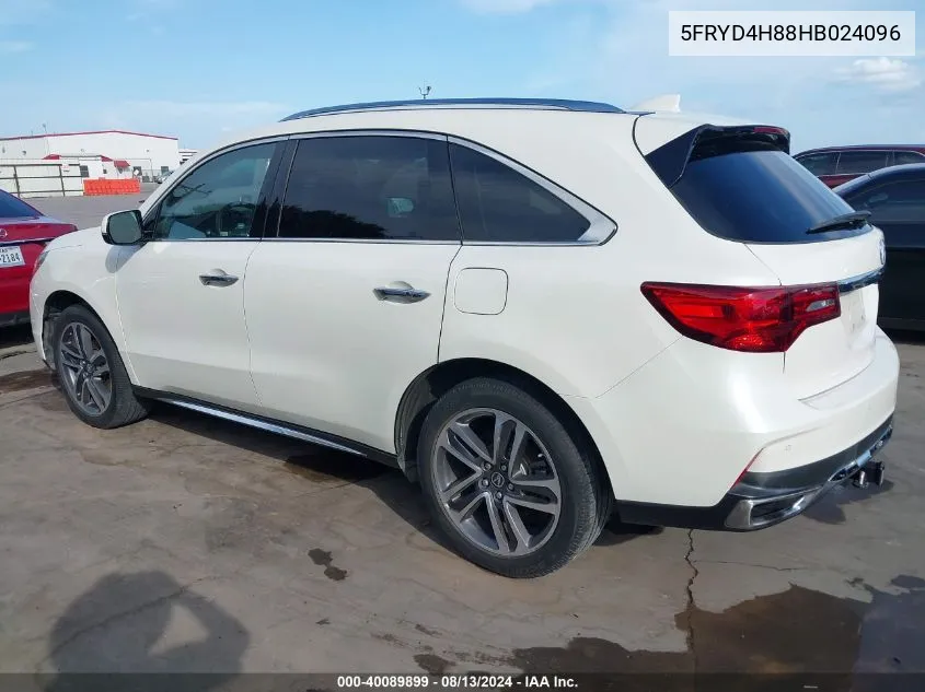 5FRYD4H88HB024096 2017 Acura Mdx Advance Package