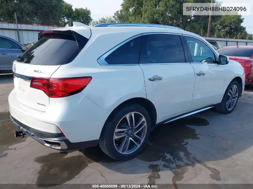 5FRYD4H88HB024096 2017 Acura Mdx Advance Package