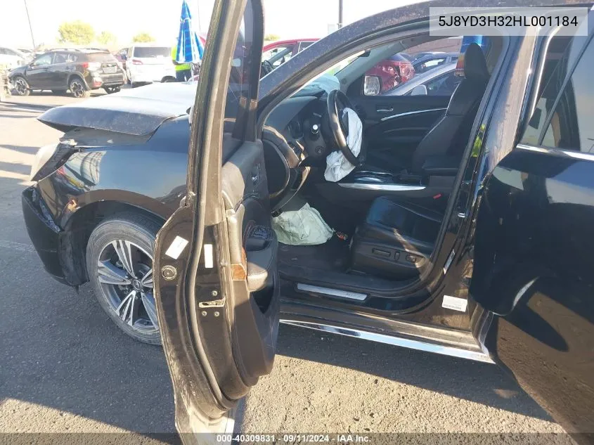 5J8YD3H32HL001184 2017 Acura Mdx