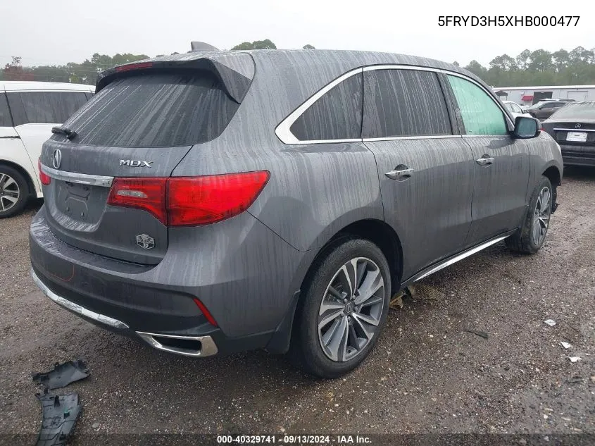 5FRYD3H5XHB000477 2017 Acura Mdx Technology