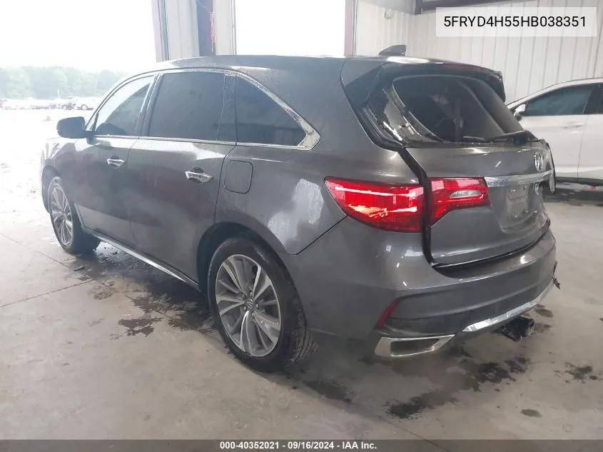 5FRYD4H55HB038351 2017 Acura Mdx Technology Package